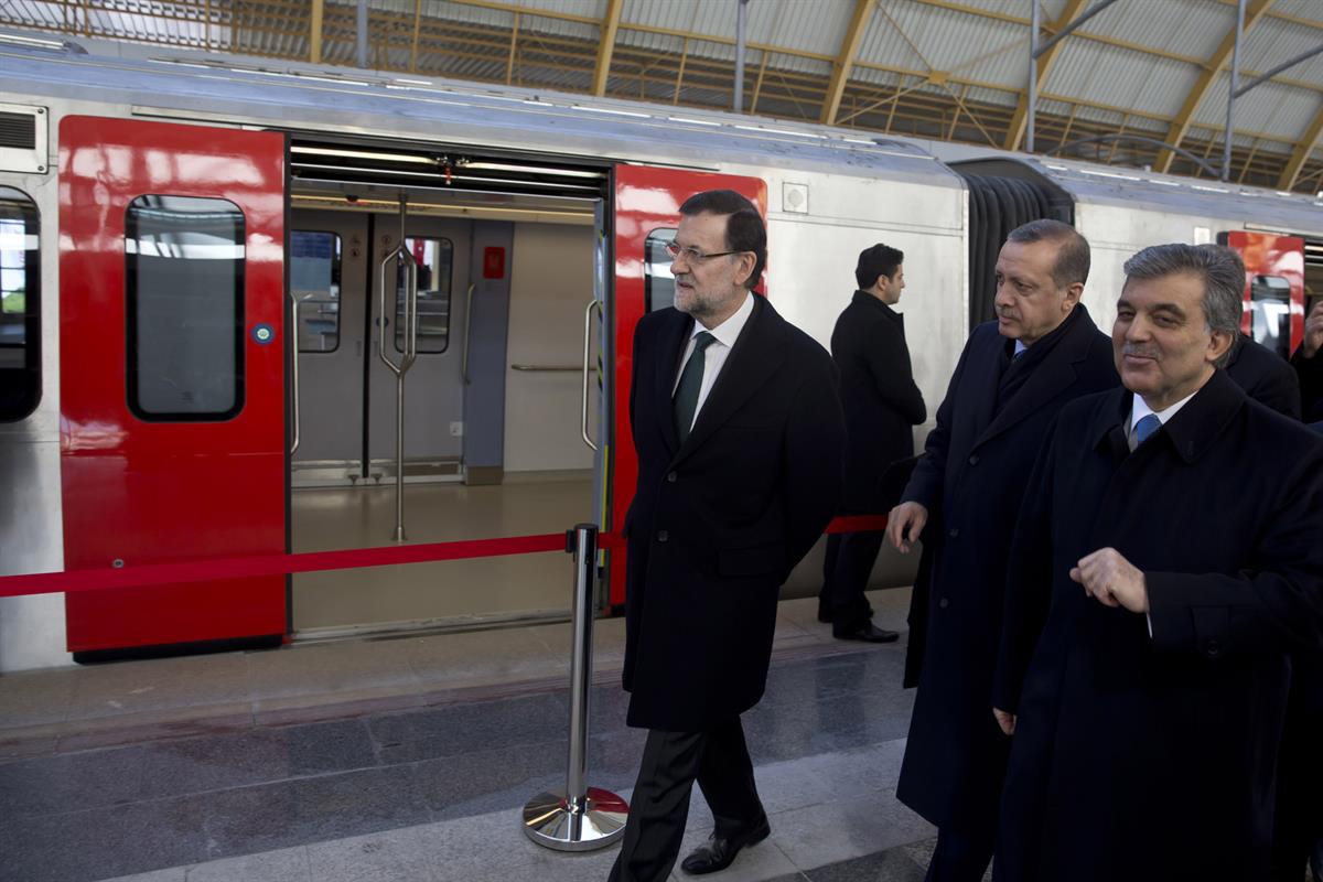 12/02/2014. Rajoy asiste a la V Reunión de Alto Nivel turco-española. El presidente del Gobierno ha asistido a la inauguración de la línea d...