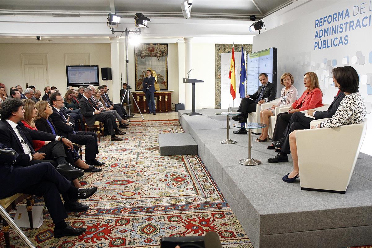 18/09/2014. Presentación del informe CORA. Presentación del informe anual de la Comision para la Reforma de las Administraciones Públicas.