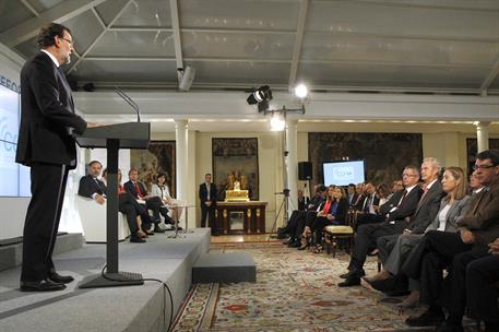 18/09/2014. Presentación del informe CORA. El presidente del Gobierno, Mariano Rajoy, interviene en la presentación del informe anual de la ...