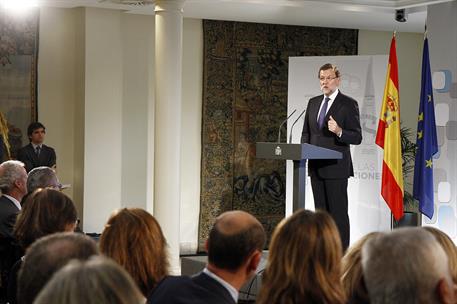 18/09/2014. Presentación del Informe CORA. El presidente del Gobierno, Mariano Rajoy, en el acto de presentación del Informe de la Comisión ...