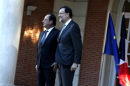4/03/2015. Cumbre sobre interconexiones energéticas europeas. El presidente del Gobierno, Mariano Rajoy, recibe al presidente de la Repúblic...