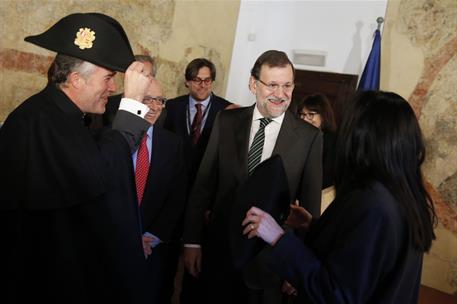 8/01/2015. Viaje del presidente del Gobierno al Principado de Andorra. El presidente del Gobierno español, Mariano Rajoy, y el ministro de H...