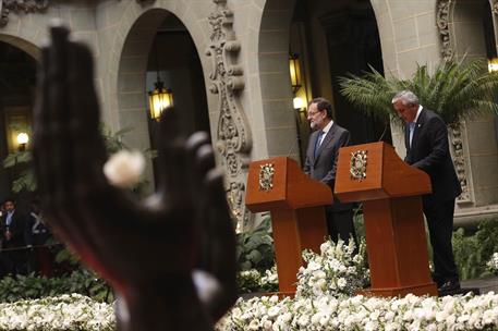9/03/2015. Mariano Rajoy se reúne con el presidente de Guatemala. El presidente del Gobierno, Mariano Rajoy, junto con el presidente de Guat...