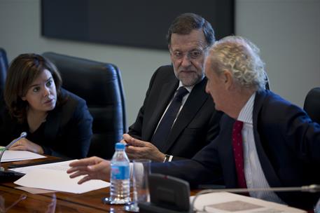 14/11/2015. Reunión del Consejo de Seguridad Nacional. El presidente del Gobierno, Mariano Rajoy, preside la reunión del Consejo de Segurida...
