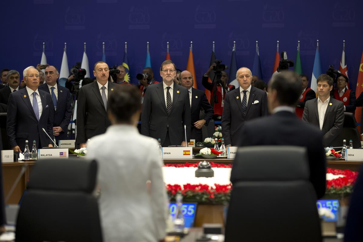 15/11/2015. Rajoy en la Cumbre del G-20 en Turquía. Primera jornada. El presidente del Gobierno, Mariano Rajoy, durante la primera jornada d...