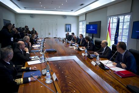 20/11/2015. Reunión del Consejo de Seguridad Nacional. El presidente del Gobierno, Mariano Rajoy, preside, en La Moncloa, la reunión del Con...