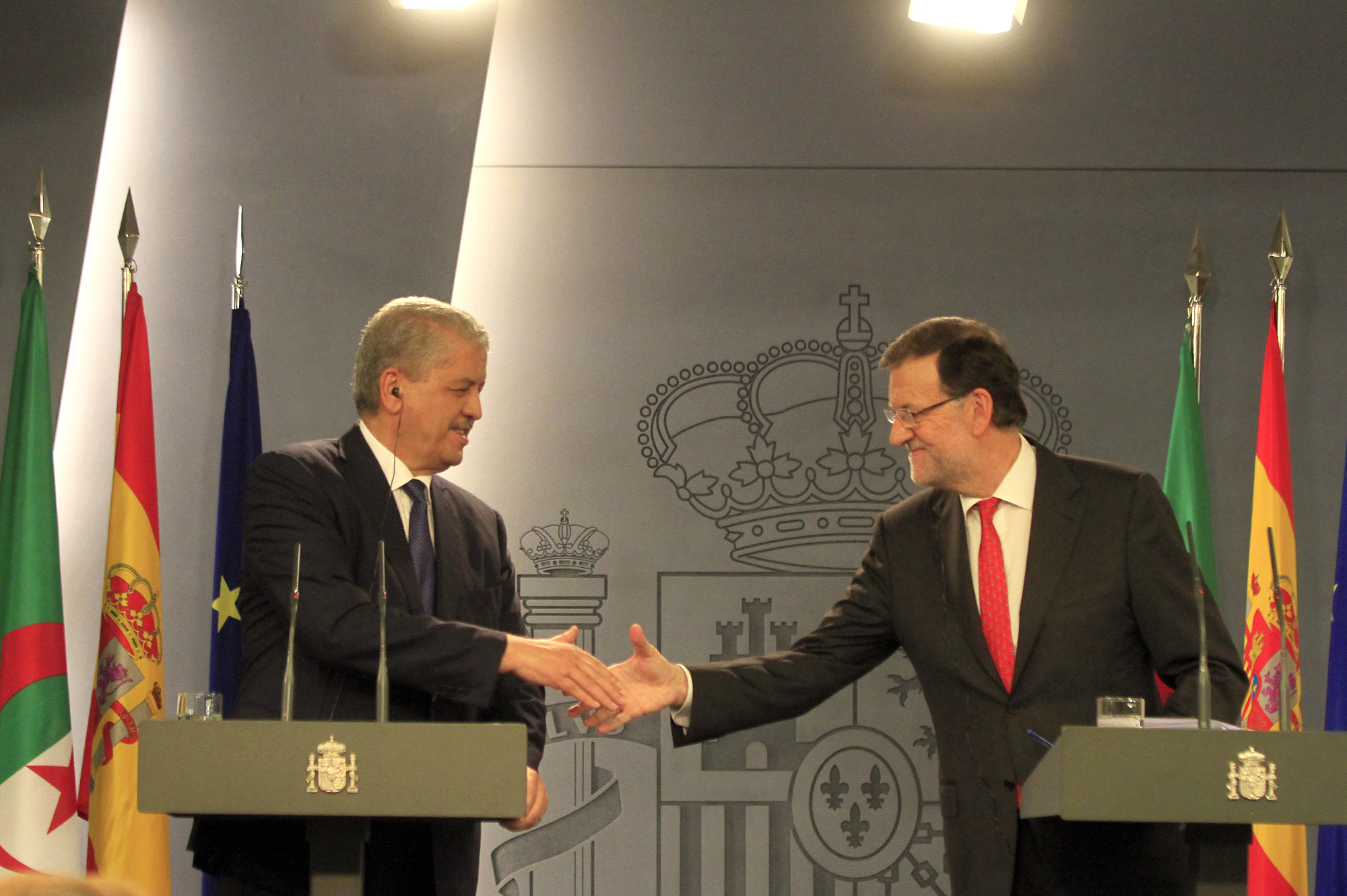 21/07/2015. VI Reunión de Alto Nivel Hispano-Argelina. El presidente del Gobierno español, Mariano Rajoy, y primer ministro argelino, Abdelm...
