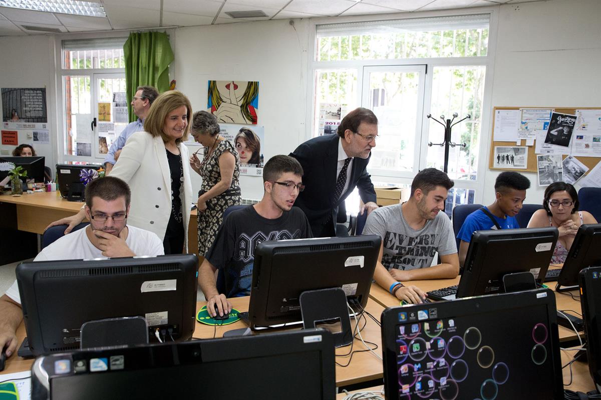 23/07/2015. Rajoy visita la Fundación Tomillo. El presidente del Gobierno, Mariano Rajoy, visita las instalaciones de la Fundación Tomillo, ...