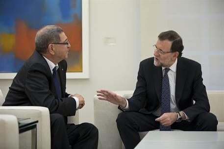 27/10/2015. Rajoy recibe al primer ministro de la República Tunecina. El presidente del Gobierno Mariano Rajoy, conversa con el primer minis...