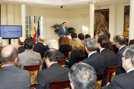 30/03/2015. Rajoy preside la firma del convenio para las escuelas conectadas. El presidente del Gobierno, Mariano Rajoy, ha presidido la fir...
