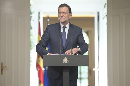 31/07/2015. Balance del curso político. El presidente del Gobierno, Mariano Rajoy, comparece tras la reunión del último Consejo de Ministros...