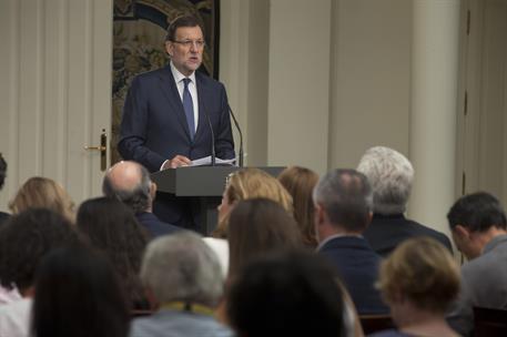 31/07/2015. Balance del curso político. El presidente del Gobierno, Mariano Rajoy, comparece tras la reunión del último Consejo de Ministros...