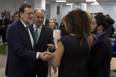 1/06/2016. Rajoy inaugura la nueva sede del Consejo General de Procuradores de España. El presidente del Gobierno, Mariano Rajoy, acompañado...