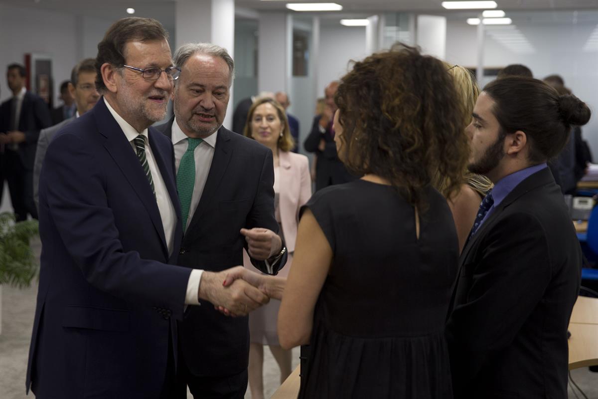 1/06/2016. Rajoy inaugura la nueva sede del Consejo General de Procuradores de España. El presidente del Gobierno, Mariano Rajoy, acompañado...