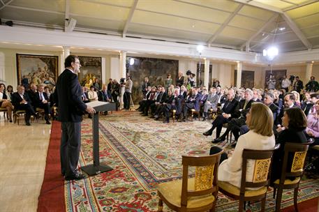 6/05/2016. Rajoy entrega las Medallas de Oro al Mérito en el Trabajo. El presidente del Gobierno en funciones, Mariano Rajoy, interviene dur...