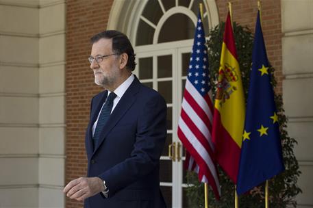 10/07/2016. Rajoy recibe a Obama en La Moncloa. El presidente del Gobierno en funciones, Mariano Rajoy, recibe en La Moncloa al presidente d...