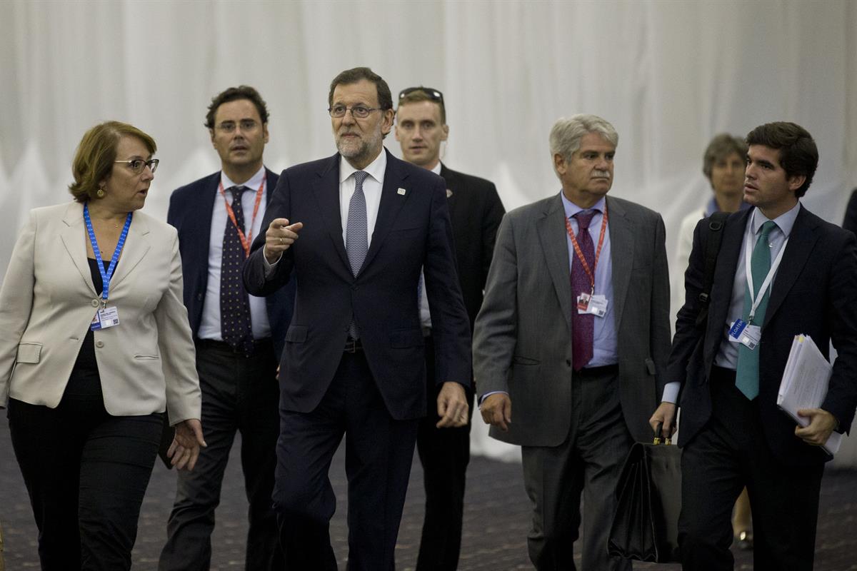 16/09/2016. Rajoy asiste a la Reunión informal de la Unión Europea. El presidente del Gobierno en funciones, Mariano Rajoy, durante la Reuni...