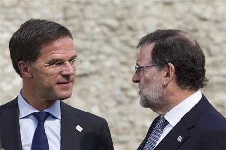 16/09/2016. Rajoy asiste a la Reunión informal de la Unión Europea. El presidente del Gobierno en funciones, Mariano Rajoy, junto al primer ...
