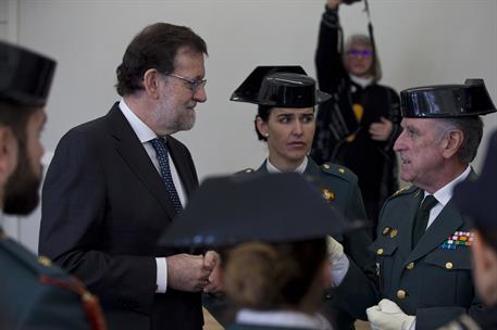 17/03/2016. Rajoy inaugura la nueva Academia de Oficiales de la Guardia Civil en Aranjuez. El presidente del Gobierno en funciones, Mariano ...