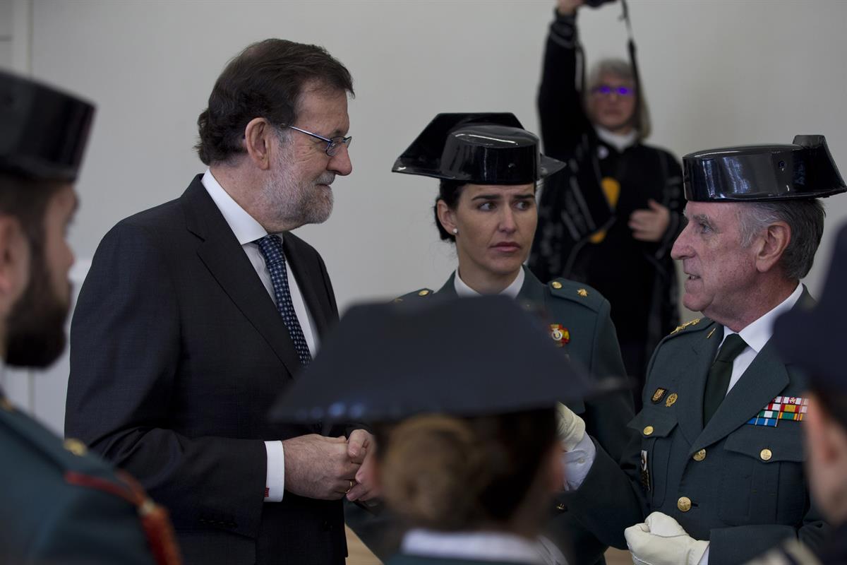 17/03/2016. Rajoy inaugura la nueva Academia de Oficiales de la Guardia Civil en Aranjuez. El presidente del Gobierno en funciones, Mariano ...