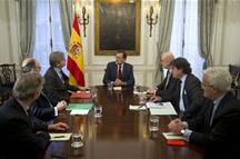 Reunión de Mariano Rajoy con con los embajadores españoles acreditados en Estados Unidos (Foto: Pool Moncloa)