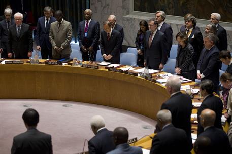 20/12/2016. Viaje de Mariano Rajoy a Estados Unidos. Los participantes en la sesión abierta del Consejo de Seguridad de las Naciones Unidas ...