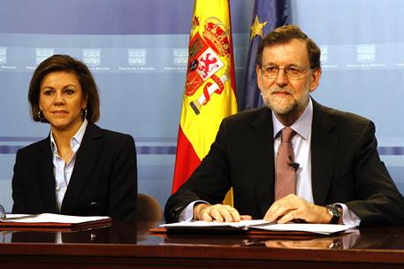 24/12/2016. Rajoy felicita la Navidad a los militares en el exterior. El presidente del Gobierno, Mariano Rajoy, felicita las fiestas navide...