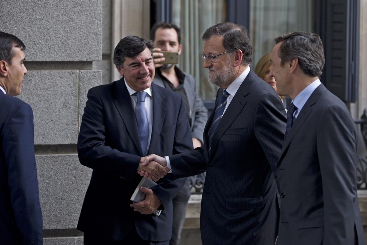 26/10/2016. Mariano Rajoy asiste al debate de investidura. Primera jornada. El presidente del Gobierno en funciones y candidato a la reelecc...