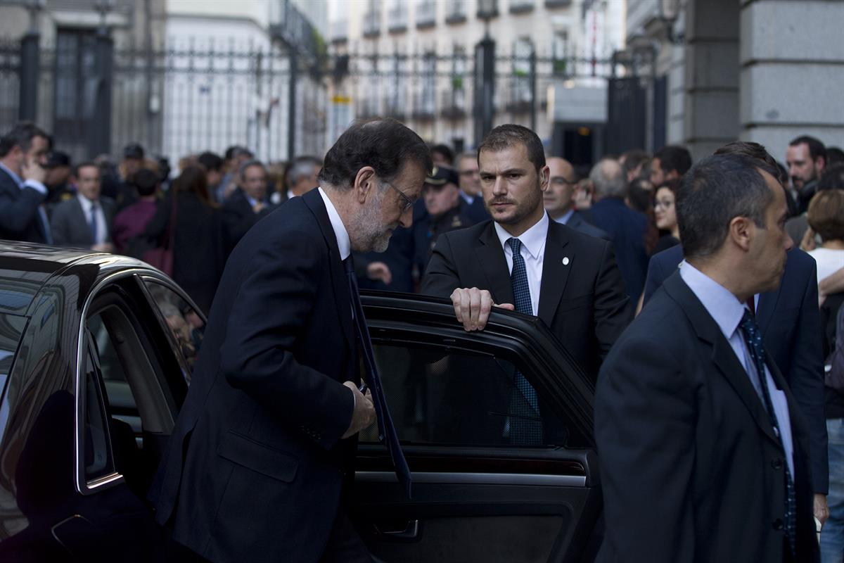 29/10/2016. Debate de Investidura. Segunda sesión. El presidente del Gobierno en funciones y candidato a la reelección, Mariano Rajoy, a su ...