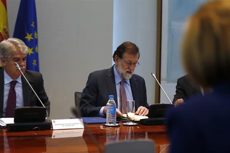 1/12/2017. Rajoy preside el Consejo de Seguridad Nacional. El presidente del Gobierno, Mariano Rajoy, preside, en La Moncloa, la reunión del...
