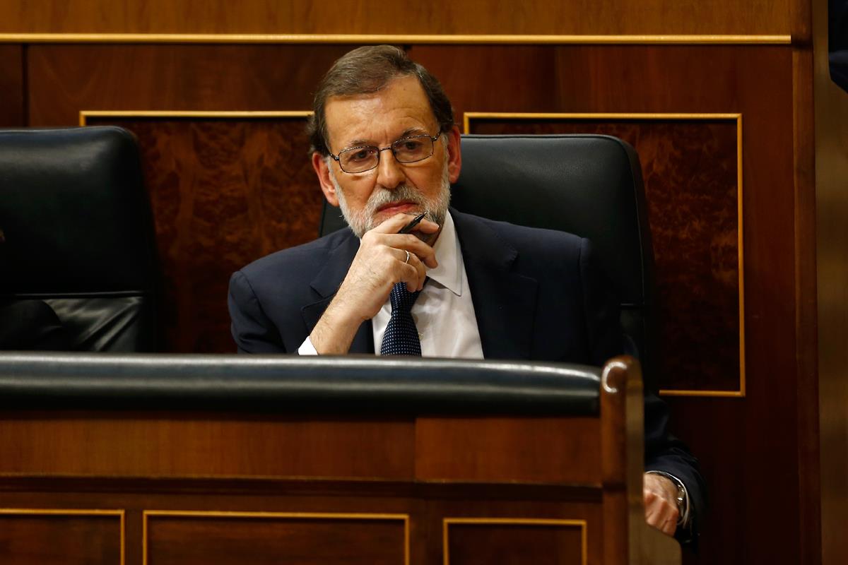 11/10/2017. Rajoy comparece en el Congreso de los Diputados. El presidente del Gobierno, Mariano Rajoy, comparece en el Congreso de los Dipu...