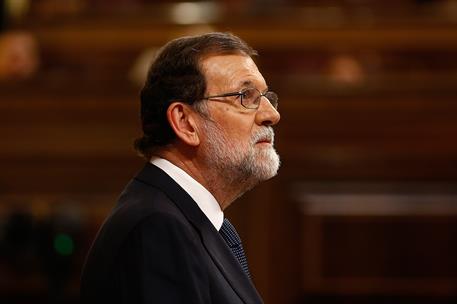 11/10/2017. Rajoy comparece en el Congreso de los Diputados. El presidente del Gobierno, Mariano Rajoy, comparece en el Congreso de los Dipu...