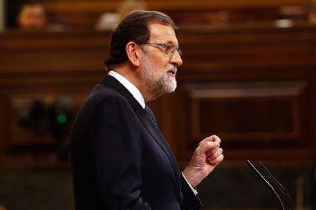 11/10/2017. Rajoy comparece en el Congreso de los Diputados. El presidente del Gobierno, Mariano Rajoy, comparece en el Congreso de los Dipu...