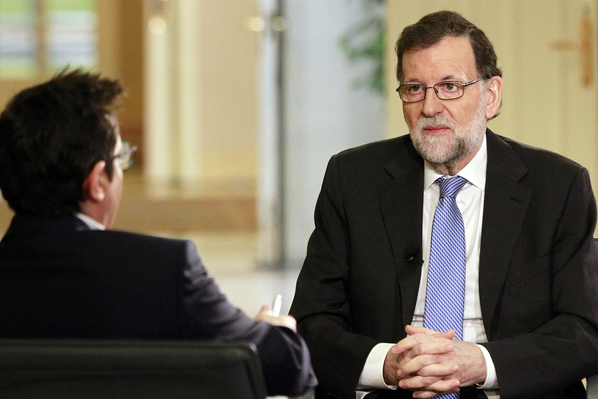 13/02/2017. Rajoy es entrevistado en "Los Desayunos de TVE". El presidente del Gobierno, Mariano Rajoy, es entrevistado por el periodista Se...