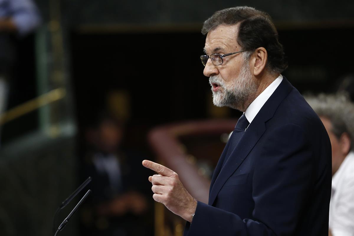 13/06/2017. Rajoy asiste en el Congreso al debate de la moción de censura. El presidente del Gobierno, Mariano Rajoy, interviene en el debat...