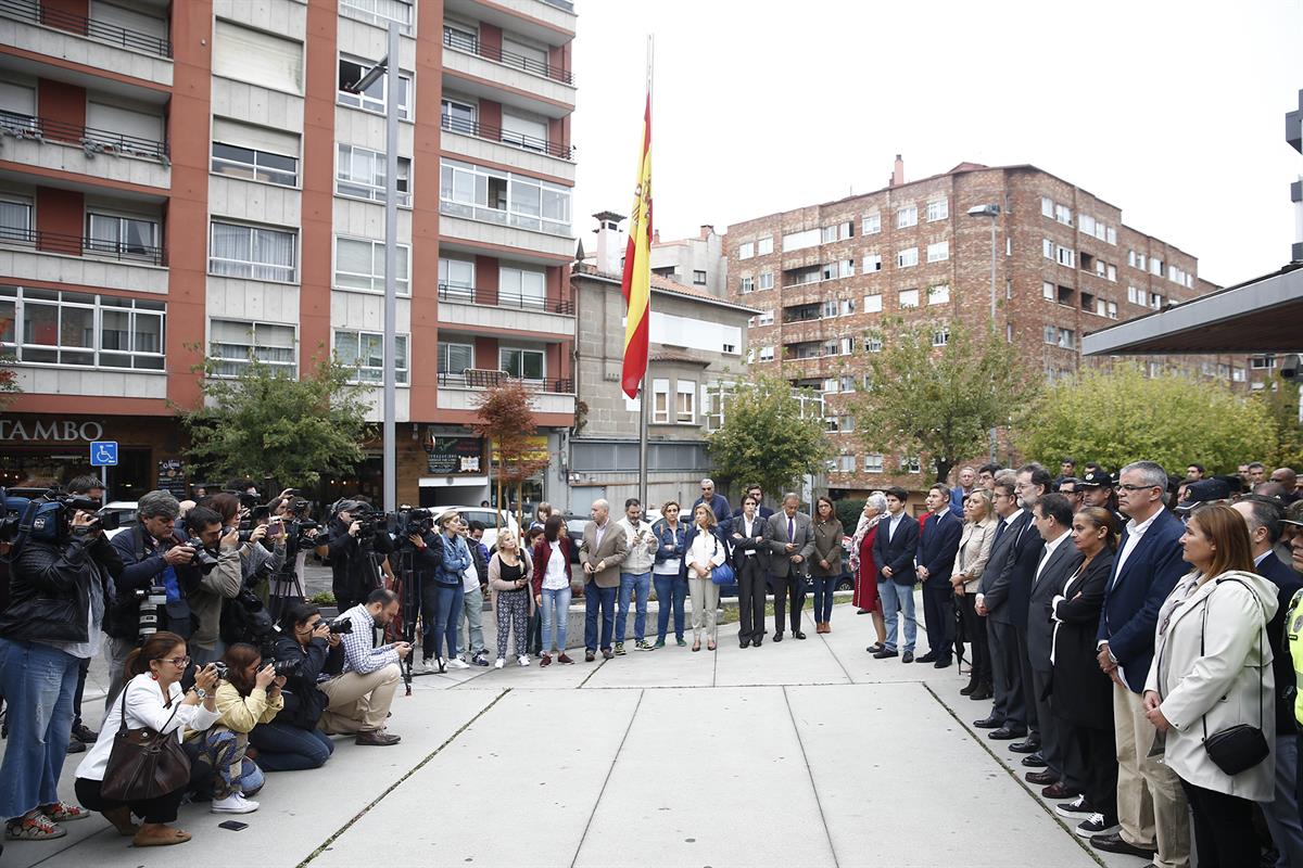 16/10/2017. Viaje de Mariano Rajoy a Galicia. El presidente del Gobierno, Mariano Rajoy, el presidente de la Xunta de Galicia, Alberto Núñez...