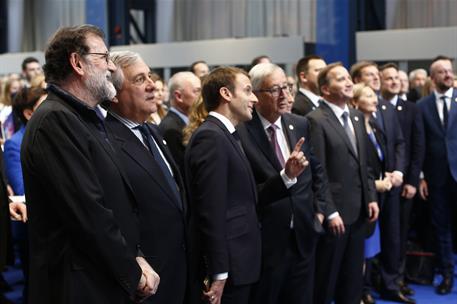 17/11/2017. Rajoy asiste a la Cumbre Social Europea de Gotemburgo. El presidente del Gobierno español, Mariano Rajoy, junto a otros mandatar...