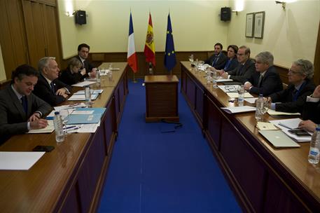 20/02/2017. XXV Cumbre Hispano-Francesa. El ministro de Asuntos Exteriores y de Cooperación, Alfonso Dastis, y su homólogo francés, Jean-Mar...