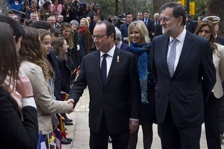 20/02/2017. XXV Cumbre Hispano-Francesa. El presidente del Gobierno, Mariano Rajoy, y el presidente de la República Francesa, François Holla...