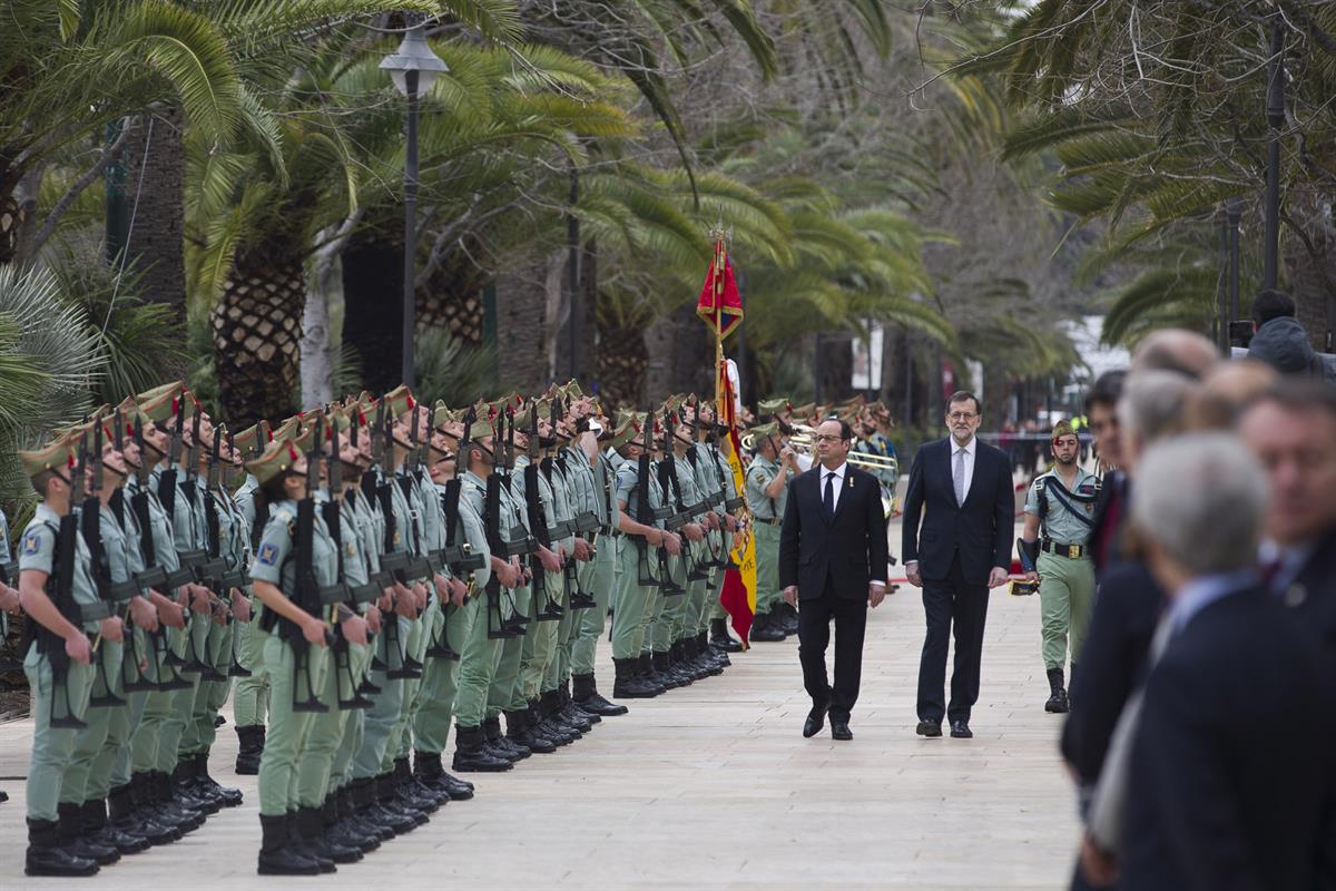 20/02/2017. XXV Cumbre Hispano-Francesa. El presidente del Gobierno, Mariano Rajoy, y el presidente de la República Francesa, François Holla...