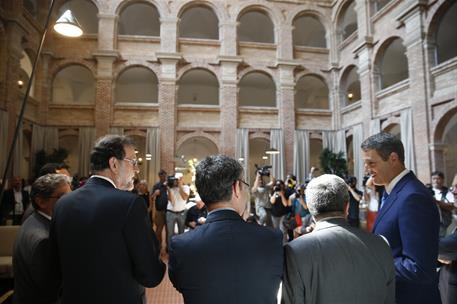 20/07/2017. Rajoy inaugura el Parador de Turismo de Lleida. El presidente del Gobierno, Mariano Rajoy, durante la inauguración del Parador d...