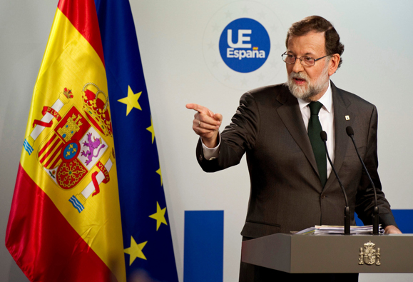 20/10/2017. Mariano Rajoy asiste al Consejo Europeo. El presidente del Gobierno, Mariano Rajoy, durante la rueda de prensa que ha ofrecido h... 20/10/2017. Mariano Rajoy asiste al Consejo Europeo. El presidente del Gobierno, Mariano Rajoy, durante la rueda de prensa que ha ofrecido h...