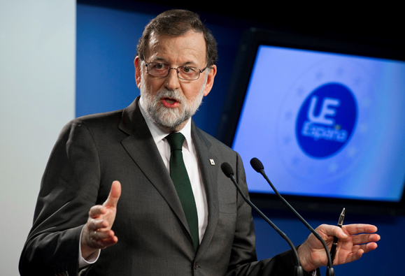20/10/2017. Mariano Rajoy asiste al Consejo Europeo. El presidente del Gobierno, Mariano Rajoy, durante la rueda de prensa que ha ofrecido h... 20/10/2017. Mariano Rajoy asiste al Consejo Europeo. El presidente del Gobierno, Mariano Rajoy, durante la rueda de prensa que ha ofrecido h...