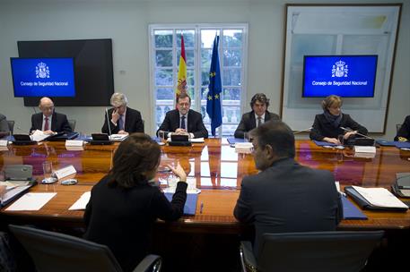 20/01/2017. Rajoy preside la reunión del Consejo de Seguridad Nacional. El presidente del Gobierno, Mariano Rajoy, preside la reunión del Co...