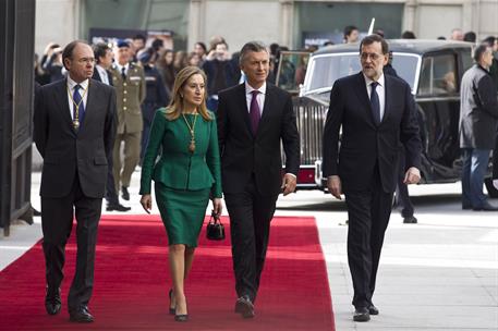 22/02/2017. Visita de Estado a España del presidente de Argentina. El presidente del Gobierno, Mariano Rajoy, y el presidente de Argentina, ...