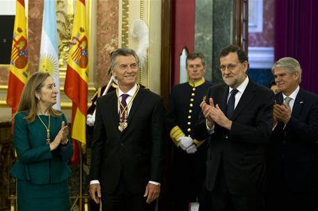 22/02/2017. Visita de Estado a España del presidente de Argentina. El presidente del Gobierno, Mariano Rajoy, y el presidente de Argentina, ...