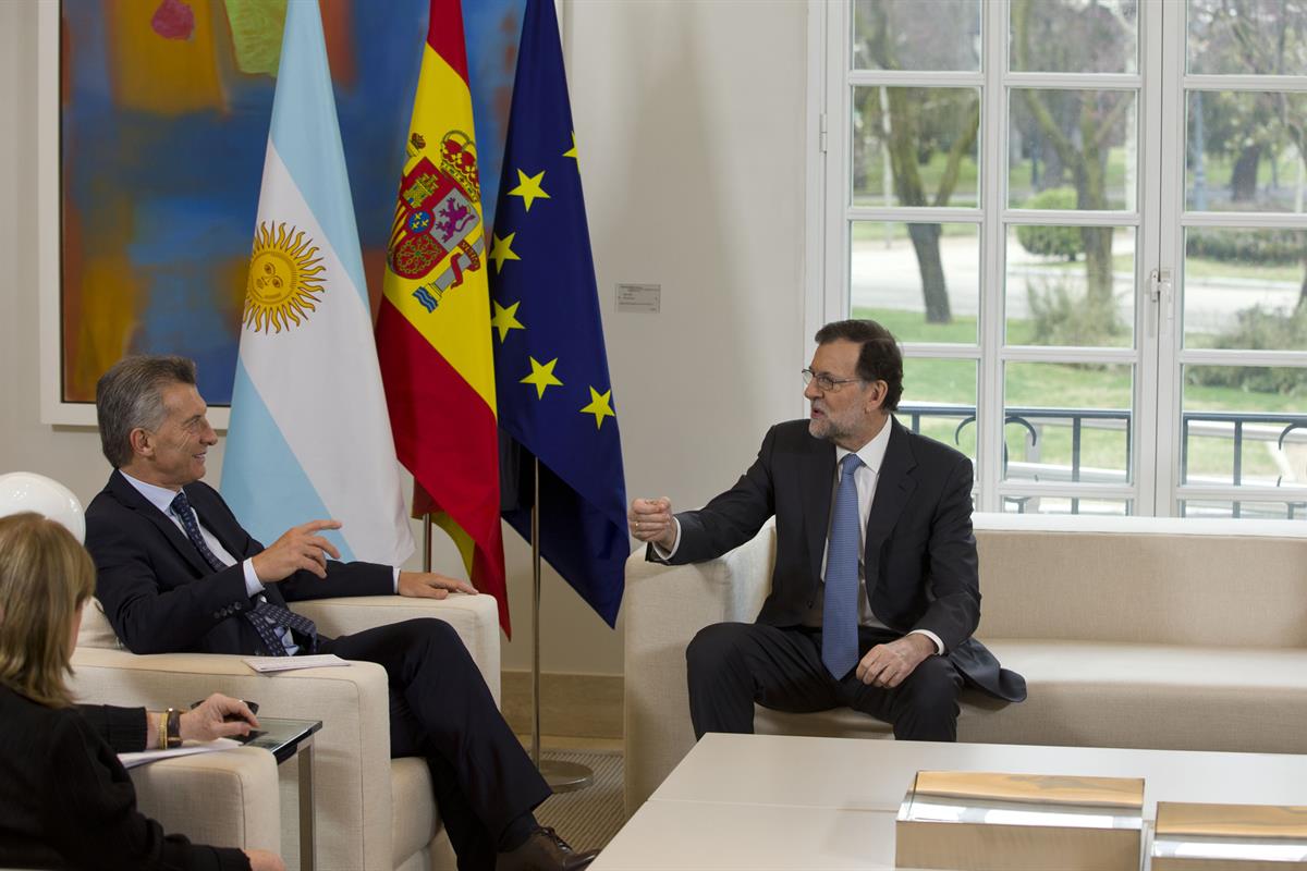 23/02/2017. Visita de Estado a España del presidente de Argentina. El presidente del Gobierno, Mariano Rajoy, junto al presidente de la Repú...