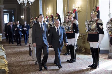 25/03/2017. Rajoy asiste al 60 aniversario de la UE. El presidente del Gobierno español, Mariano Rajoy, a su llegada al Palacio del Quirinal...
