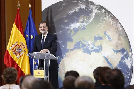 25/05/2017. Rajoy inaugura las Jornadas "España, Juntos por el Clima". El presidente del Gobierno, Mariano Rajoy, durante su intervención en...