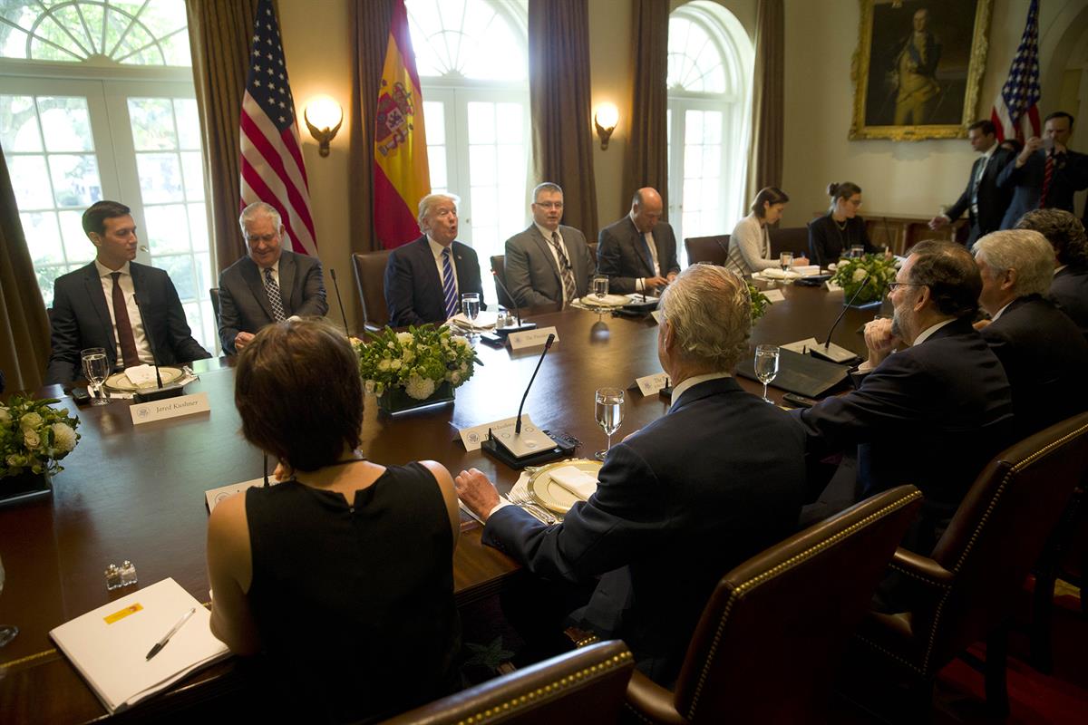 26/09/2017. Viaje de Mariano Rajoy a Estados Unidos. El presidente del Gobierno, Mariano Rajoy, y el presidente de los Estados Unidos de Amé...